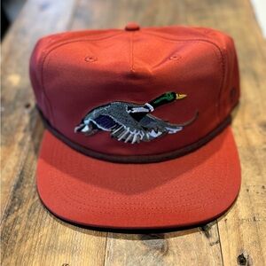 Red Embroidered Duck Cap Duck Camp